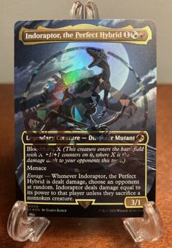 2x MTG Jurassic World Ixalan Borderless Emblem Foils Bundle - Image 1