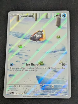 Pokemon Snorunt Illustration Rare Holo SV04 Paradox Rift 188/182 Ice Shard 60 HP - Image 1