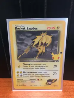 CARTA POKEMON ROCKET ZAPDOS 15/132 HOLO GRAN FESTA CLASSIC 2021 NUOVA + BUSTINA - Image 1