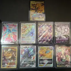 Pokemon V VMAX GX VSTAR Tag Team Lot 9 Holo Ultra Rare Mewtwo Dragonite - Image 1