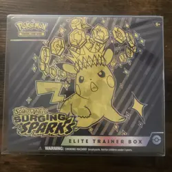 Pokemon Surging Sparks ETB SEALED W/Case - Image 1