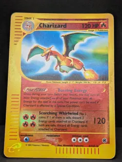 Charizard 006/165 Expedition Base Set Reverse Holo Rare Pokemon TCG Nintendo HP - Image 3