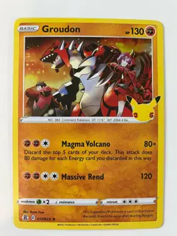 Groudon - 017/025 - Pokemon Celebrations - 25th Anniversary - NM/M! - Image 1