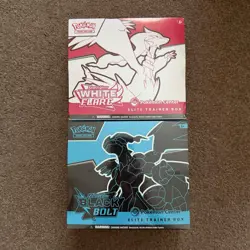 WHITE FLARE + BLACK BOLT Pokemon Center ETB's | Sealed Pokemon TCG - Image 1