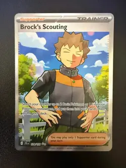 Brock's Scouting 179/159 (NM) Journey Together - Ultra Rare - Pokemon TCG - Image 1