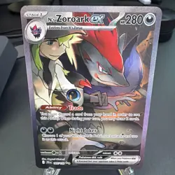 N's Zoroark EX 185 / 159 Special Illustration Rare – Near Mint Pokemon TCG - Image 1