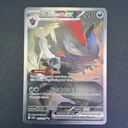 N's Zoroark EX 185 / 159 Special Illustration Rare – Near Mint Pokemon TCG - Image 3