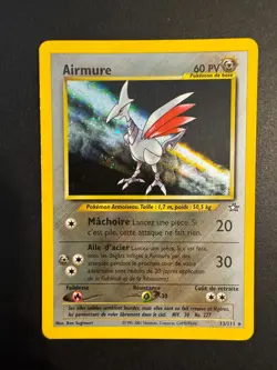 Pokemon French Airmure 13/111 Skarmory Neo Genesis Holo Rare 2001 - Image 1