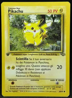 POKEMON~PIKACHU~60/64~COMUNE~1A EDIZIONE~JUNGLE~ITALIANO~LP - Image 1