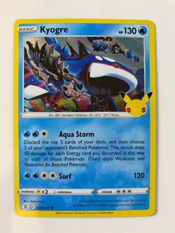 Kyogre - 003/025 - Pokemon Celebrations - 25th Anniversary - NM/M - Image 1