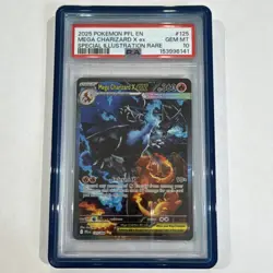 Pokemon Mega Charizard X ex Special Illustration Rare Holo 125/094 PSA 10 - Image 1