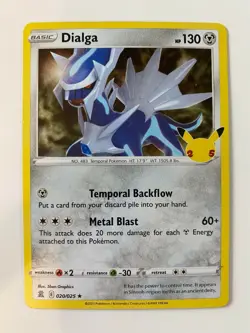 Dialga - 020/025 - Pokemon Celebrations - 25th Anniversary - NM/M - Image 1