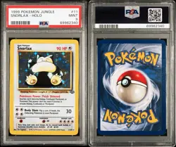 1999 Pokemon Jungle Snorlax Holo 11 Graded PSA 9 - Image 3