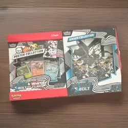 Pokemon Scarlet & Violet Black Bolt White Flare Poster Binder Booster Box - Image 1