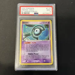 Pokemon TCG Unown #C/28 Holo Foil Rare EX Unseen Forces PSA 9 Mint 🍃 - Image 1