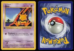 Abra 43/102 1st Edition Common Base Set Shadowless Pokemon English HP - Image 3