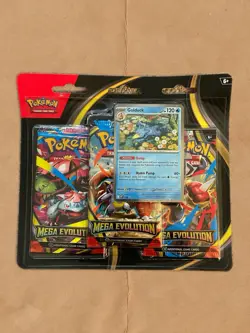 Pokemon TCG Mega Evolution 3-Pack Blister - Psyduck & Golduck - 6 Booster Packs - Image 3