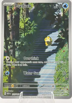 Pokemon Psyduck 175/165 SV: Scarlet & Violet 151 Illustration Rare Near Mint - Image 1
