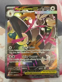 Mega Lopunny ex 128/094 SIR Full Art Holo Pokemon TCG Phantasmal Flames - Image 1