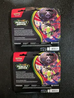 2-Perfect Order 3-Pack Blister Chikorita Promo; New, Factory Sealed; Pokemon TCG - Image 2