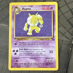 Pokemon TCG Vintage Hypno 23/62 Fossil Non Holo Unlimited NM - Image 1