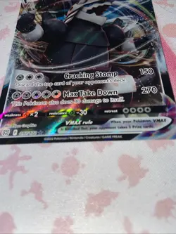 Pokemon TCG Aggron VMAX - Brilliant Stars 097/172 Holo Ultra Rare NM/MINT! - Image 2