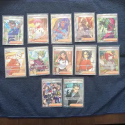 2025 Pokemon Prismatic Evolutions Ultra Rare Full Art Trainer Master Set All 12 - Image 1