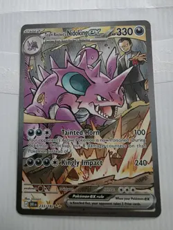 Pokemon Destined Rivals Team Rocket's Nidoking ex 233/182 SIR - Image 2