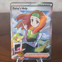 Pokemon Daisy's Help Full Art Ultra Rare Holo Trainer Scarlet & Violet 151 195 - Image 1