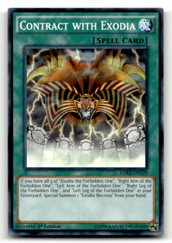 Contract with Exodia LDK2-ENY29 1st Edition Common Legendary Decks II LP - Image 1