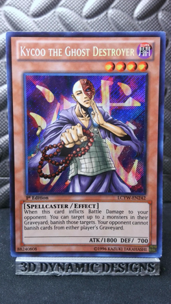 | Yugioh Kycoo the Ghost Destroyer LCYW-EN242 1st Edition Secret Rare NM- 🔥 | - Image 1