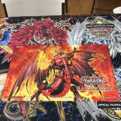 YuGiOh Blazing Dominion - Blazing Dragon Playmat NEW! - Image 1