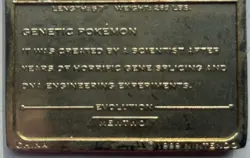 Pokemon 23K Gold Plated Mewtwo Trading Card 1999 Burger King Limited Edition - Image 3