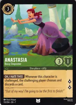 Anastasia Bossy Stepsister Disney Lorcana Archarize Island EN7 Regular 113/204 - Image 1