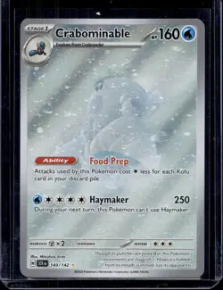 Crabominable 149/142 Illustration Art Rare - Pokemon Stellar Crown Trading Card - Image 1