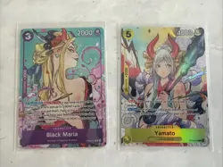 One Piece llustration Box Vol.2 Sealed Promo Cards - Black Maria & Yamato - Image 1