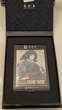 Zenless Zone Zero Jane Doe SILVER Metal Card - Anime Impulse Exclusive Series 3 - Image 1
