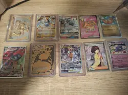 10 Pokemon Card Lot Pikachu, Gengar, Dachsbun, Dragonite, Lugia, Zeraora - Image 1