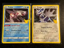 Palkia & Dialga Celebrations Holo Rare 2 Card Set NM Pokemon 25th Anniversary - Image 1