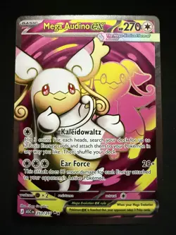 Mega Audino ex 253/217 Ascended Heroes Ultra Rare Pokemon TCG Card NM - Image 1