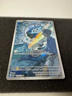 Pokemon TCG Mantyke Card 189/182 Illustration Rare Holo Paradox Rift Set NM - Image 2
