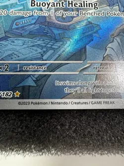 Pokemon TCG Mantyke Card 189/182 Illustration Rare Holo Paradox Rift Set NM - Image 4