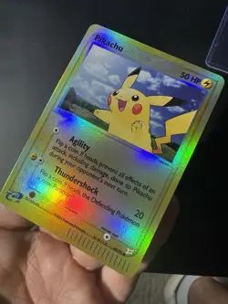 Pikachu 43/95 EX Team Magma vs Team Aqua Reverse Holo Pokemon Card Near Mint - Image 3