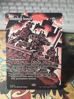 Doubling Season Borderless NON FOIL Teenage Mutant Ninja Turtles MTG TMNT - Image 1