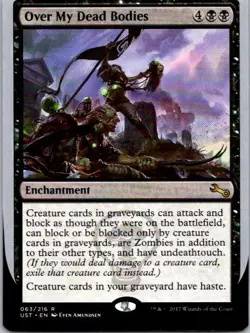 Over My Dead Bodies R Unstable 63 LP MTG Magic The Gathering - Image 1