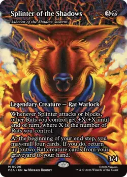 Splinter of the Shadows - Ashcoat of the Shadow Swarm (Borderless) M Teenage Mut - Image 1