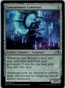 Containment Construct U Kamigawa: Neon Dynasty 243 NM Foil MTG Magic - Image 1