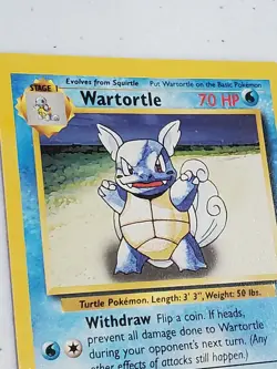 WARTORTLE - Base Set - 42/102 - Uncommon - Pokemon Card - Unlimited Edition - NM - Image 3