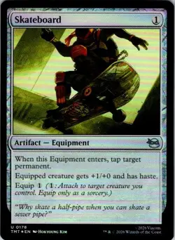 Skateboard U Teenage Mutant Ninja Turtles 178 LP MTG FOIL - Image 1
