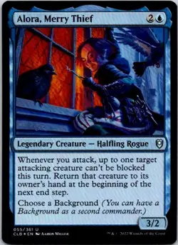 Alora, Merry Thief U Commander Legends: Battle for Baldur's Gate 55 MP Foil MTG - Image 1